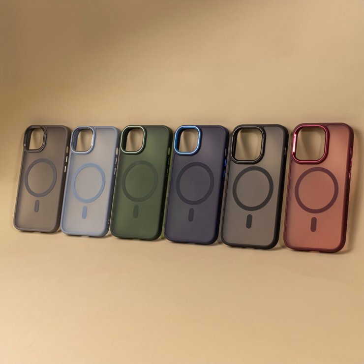 Imagine Husa pentru iPhone 17 Pro Max/iPhone 18 Pro Max compatibil MagSafe PC/TPU Gri, TFO Frozen Mag